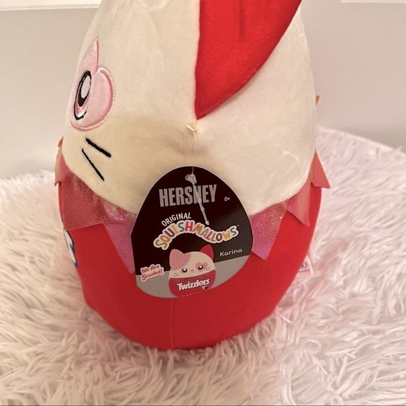 NWT Karina the Cat Pink and Red Twizzlers 12” Squishmallows - Picture 3 of 3